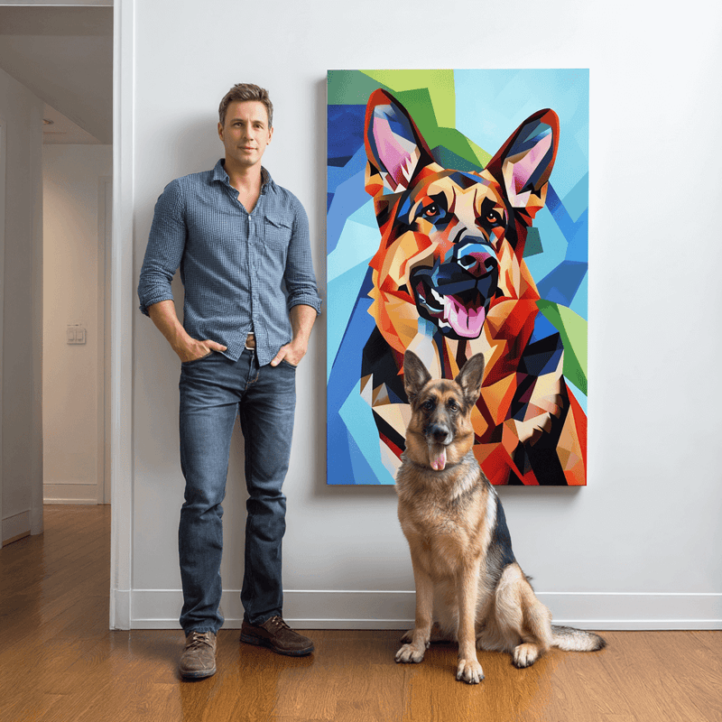 Cubism Style -  Pet Portrait