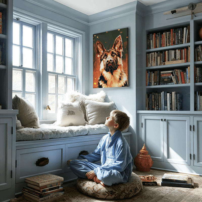 Gravity Style - Dog Memorial Canvas Frame