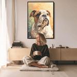 Whimsical Style - Dog Memorial Canvas Frame