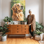 Whimsical Style - Dog Memorial Canvas Frame