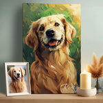 Whimsical Style - Dog Memorial Canvas Frame