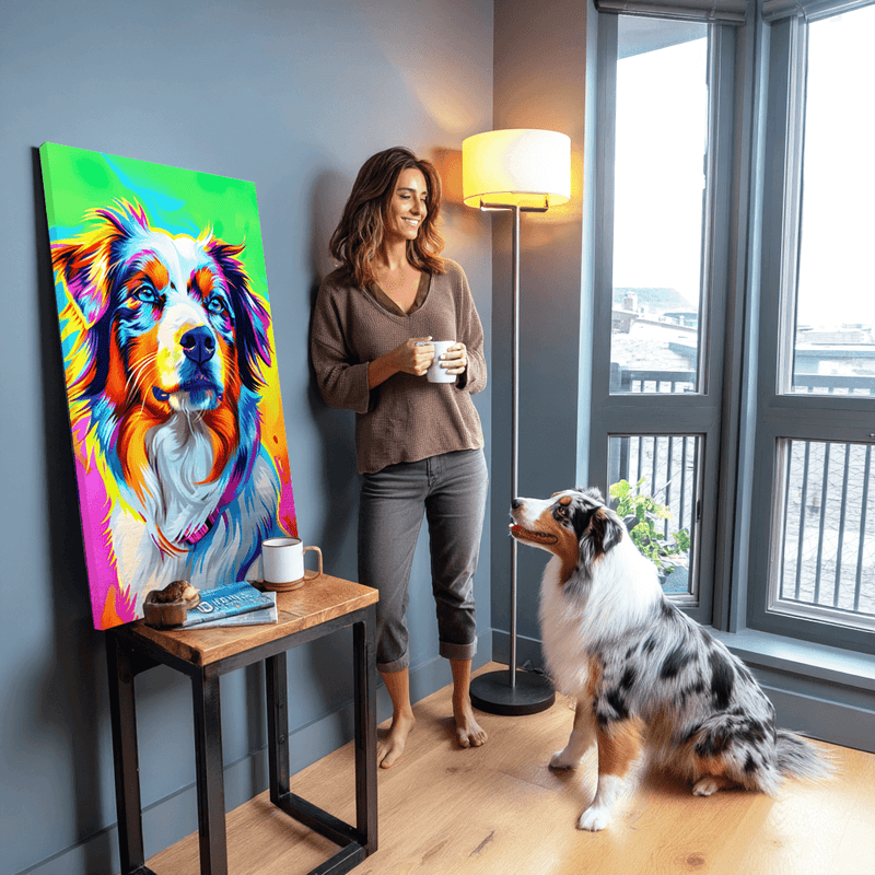 Pop Art Style -  Dog Portrait