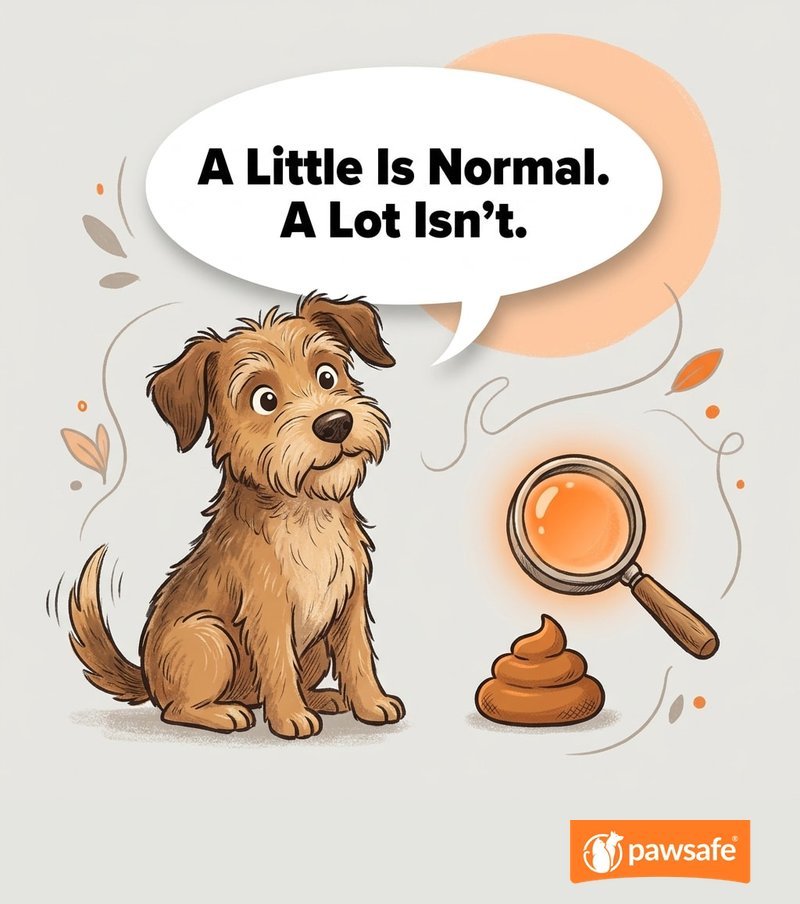 One-idea illustration: a little mucus is normal, a lot is not