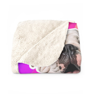 Neon Rainbow Custom Pet Photo Blanket