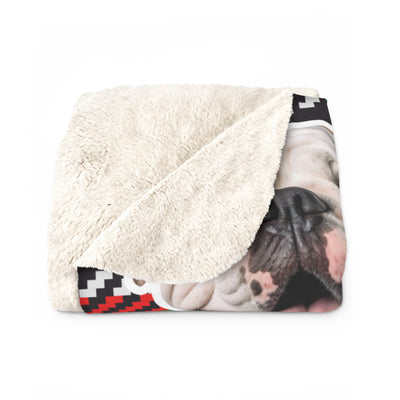 Retro Tartan Custom Pet Photo Blanket