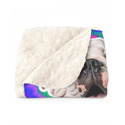 Tye Die Custom Pet Photo Blanket