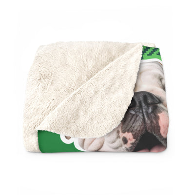 Green Tartan Custom Pet Photo Blanket