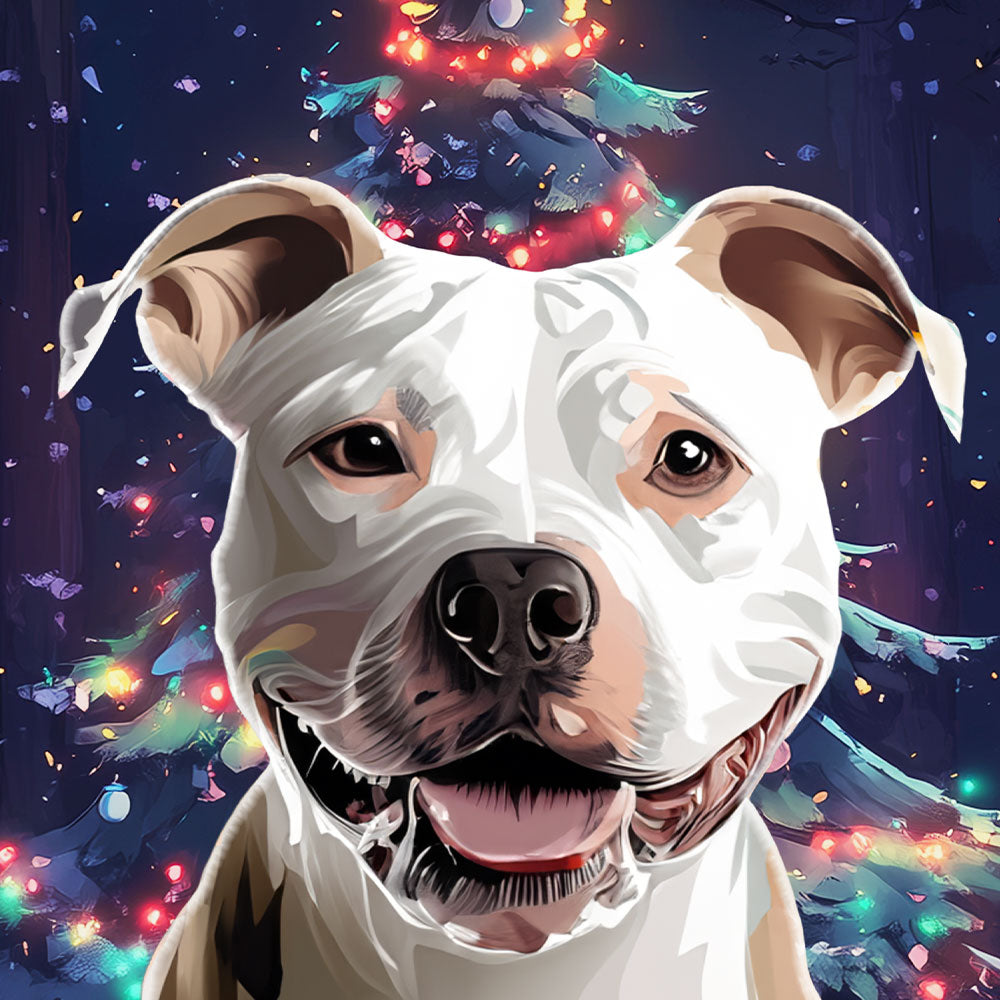 Christmas Cartoon Custom Pet Portrait