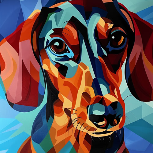 Cubism Custom Pet Portrait