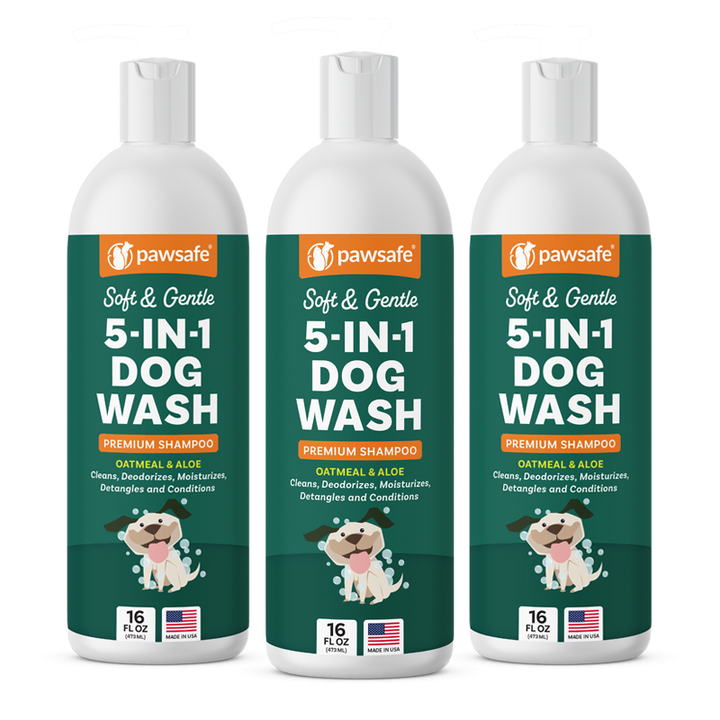 PawSafe 5 in 1 Dog Wash All in One Shampoo for Dogs