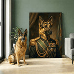 The Officer - Dog Military Portrait