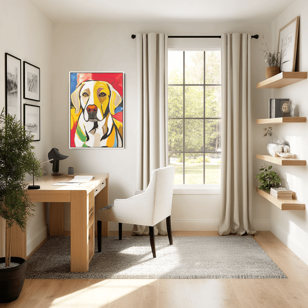 Picasso Style -  Memory Dog Gift Canvas