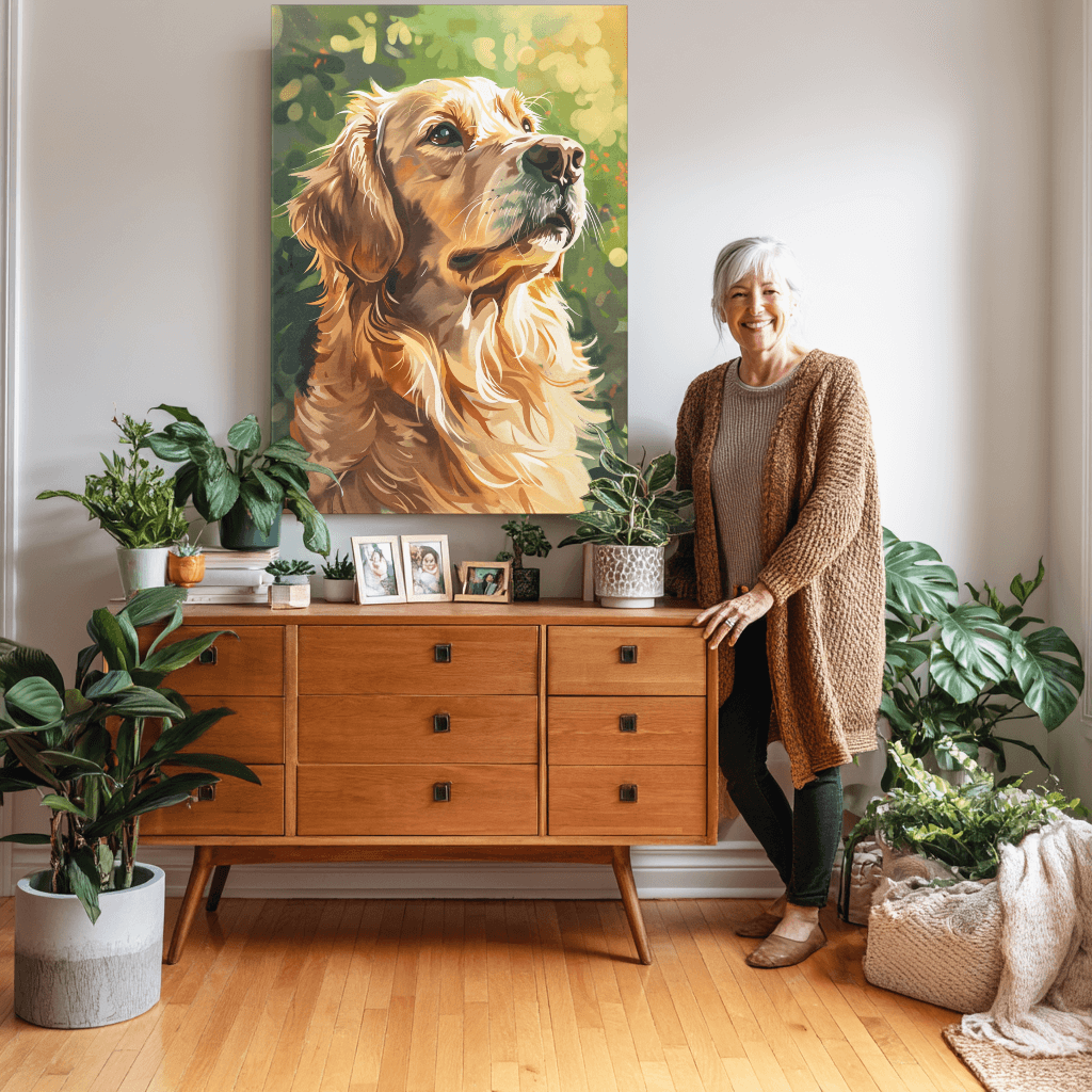 Whimsical Style - Pet Memorial Portrait