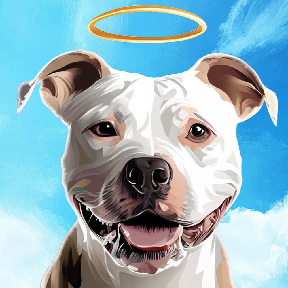 Memorial Cartoon Custom Pet Portrait