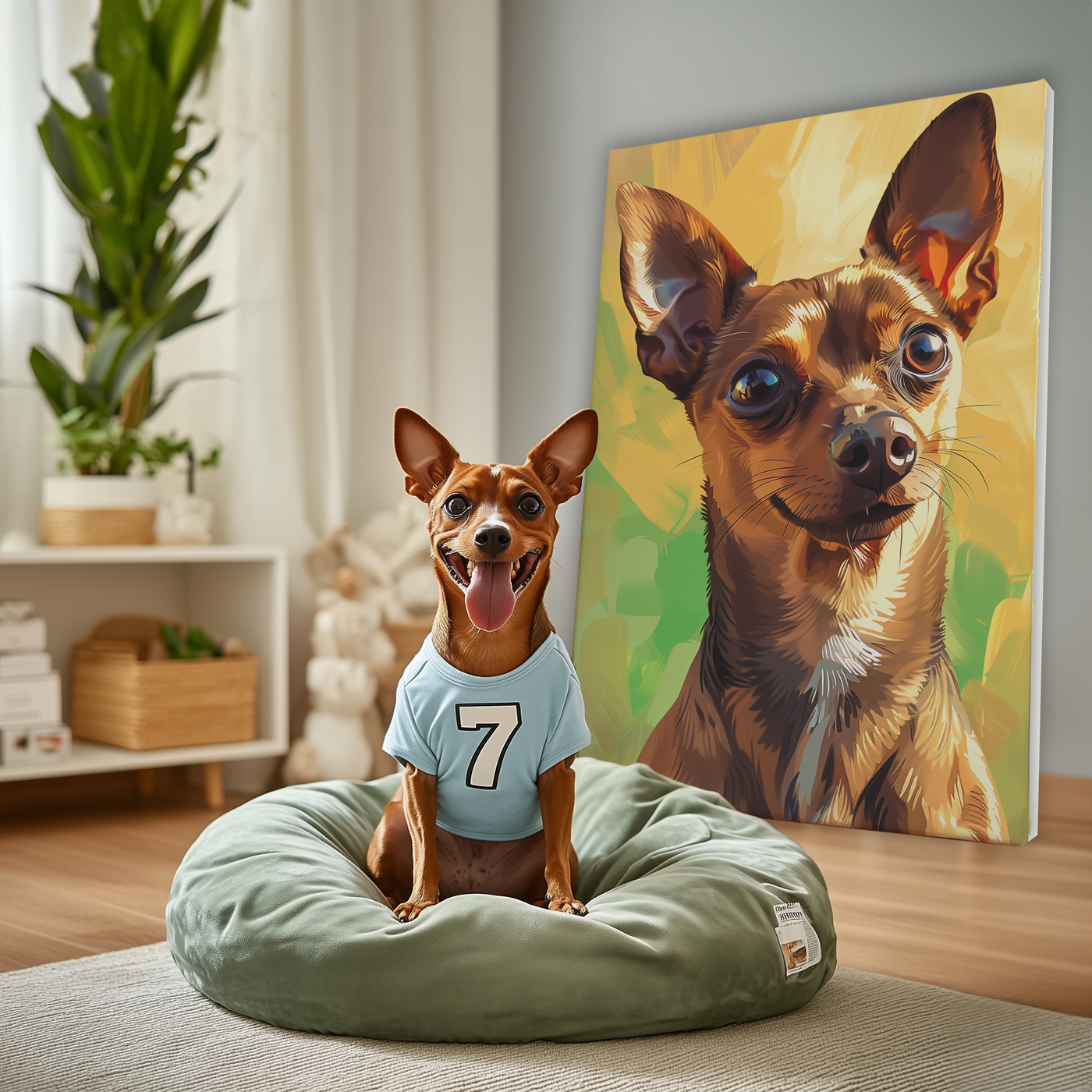 Whimsical Custom Pet Portrait