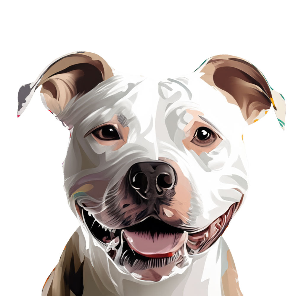 Off White Cartoon Custom Pet Portrait