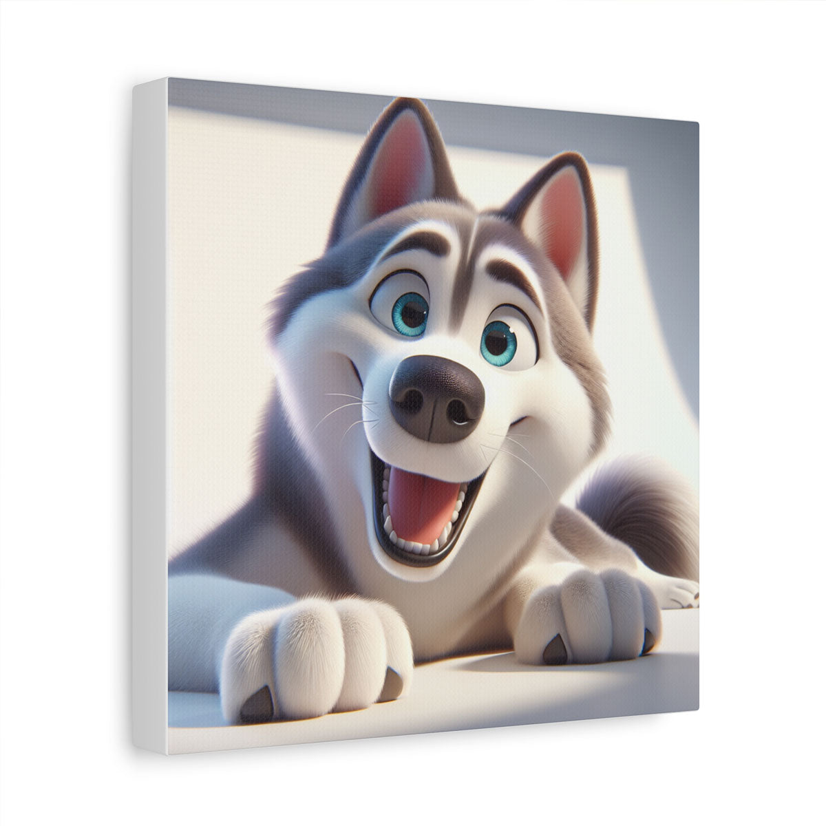 10 x 10" Canvas Print with Your Dog's 3D Character