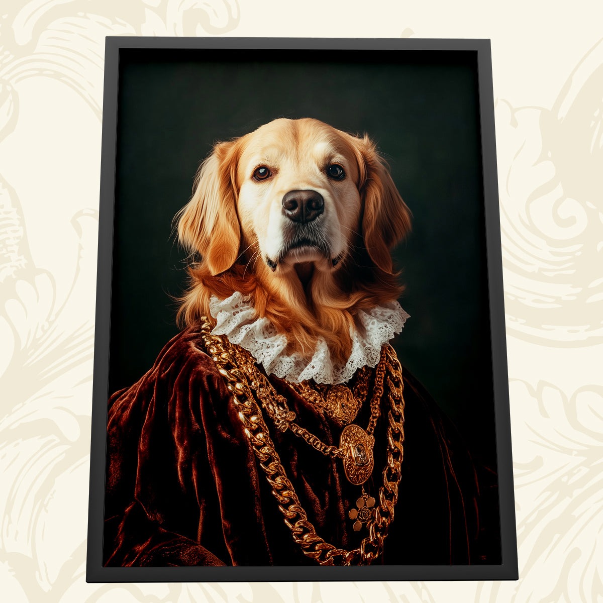 The Princess Renaissance Pet Portrait