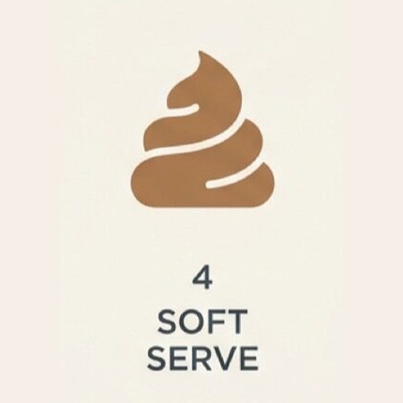 Chart icon for type 4, soft serve